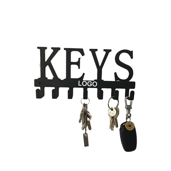 Black Metal Wall Mounted Key Holder