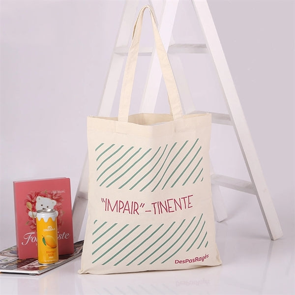 100% 10OZ Cotton Canvas Shopping Tote Bag with Logo