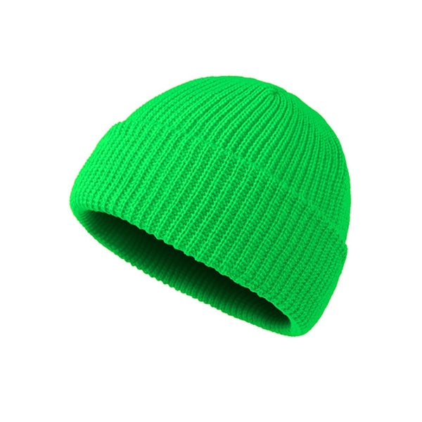 Winter Candy Color Knitted Melon Beanie Cap
