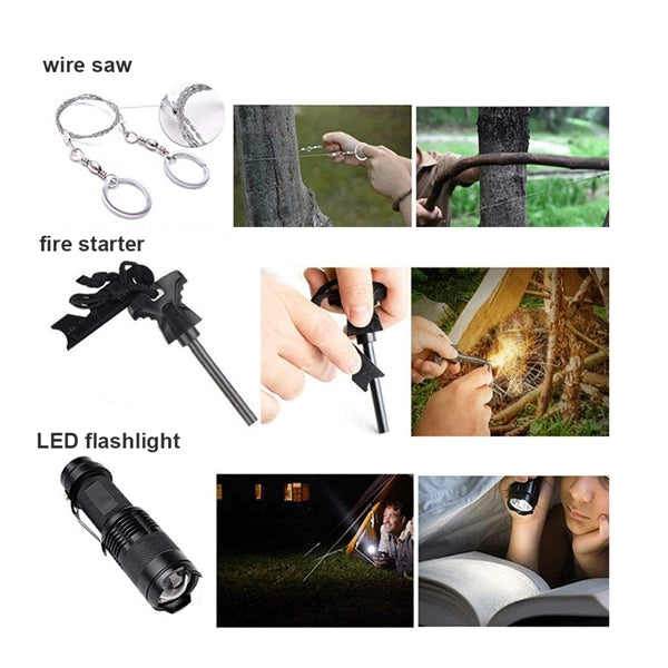 Wilderness Tactical Survival Kit 11 in 1