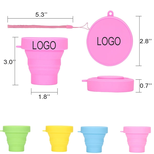 170ml. Portable Collapsible Silicone Water Cup