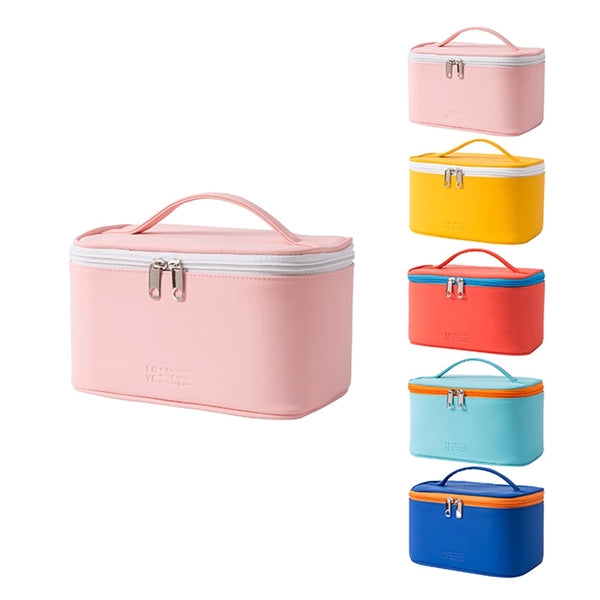 PU Leather Travel Beauty Zipper Organizer Makeup Bag