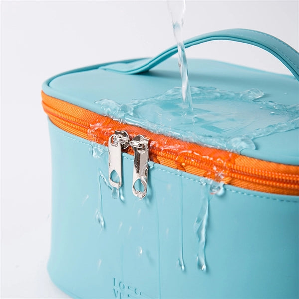 PU Leather Travel Beauty Zipper Organizer Makeup Bag