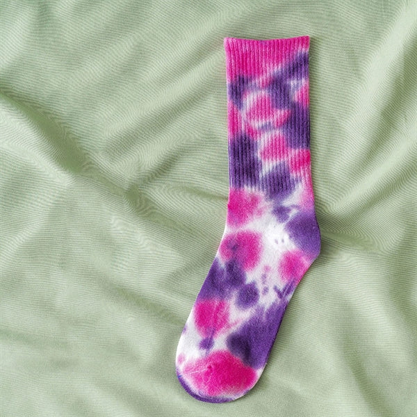 Tie Dye Crew Socks