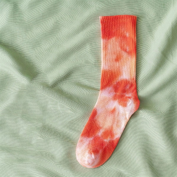 Tie Dye Crew Socks