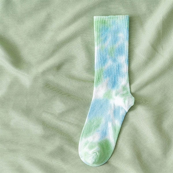 Tie Dye Crew Socks