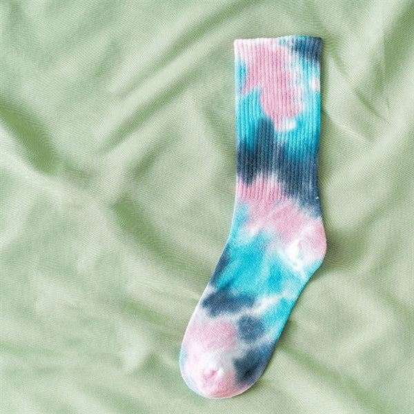 Tie Dye Crew Socks
