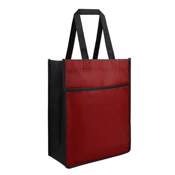 Non-woven Tote Bag w/Front Pocket