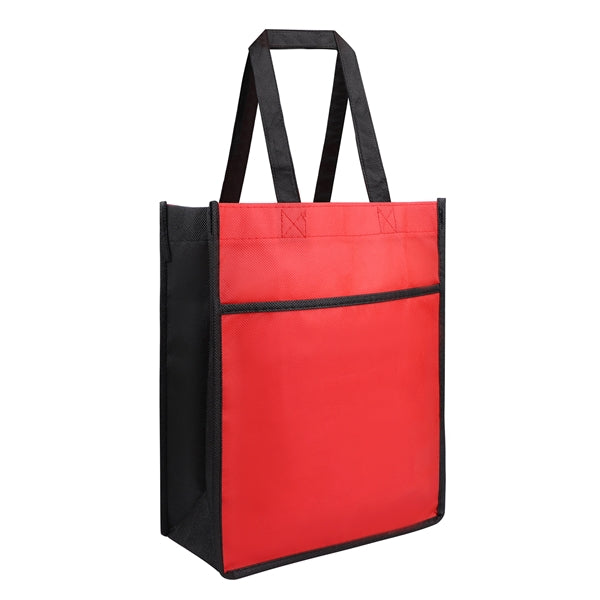 Non-woven Tote Bag w/Front Pocket
