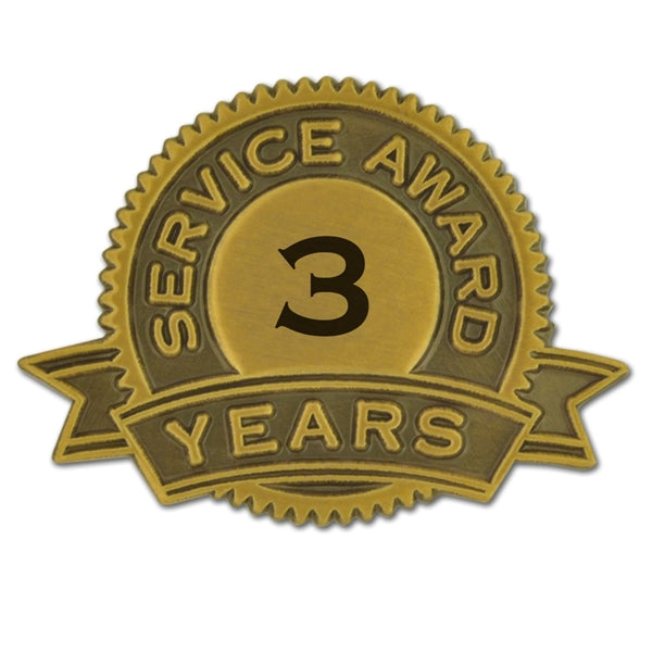 Service Award Pins 1-35 Years