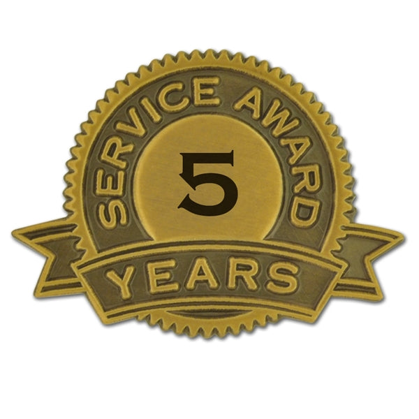 Service Award Pins 1-35 Years