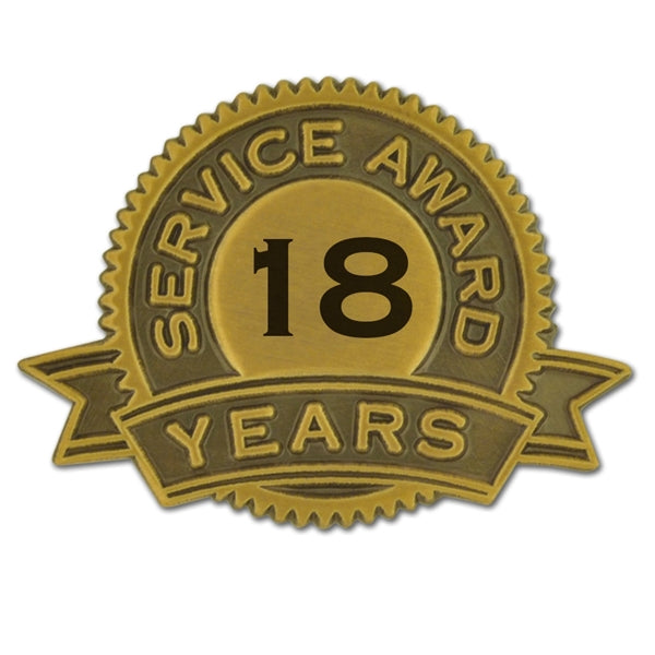 Service Award Pins 1-35 Years