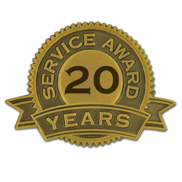 Service Award Pins 1-35 Years