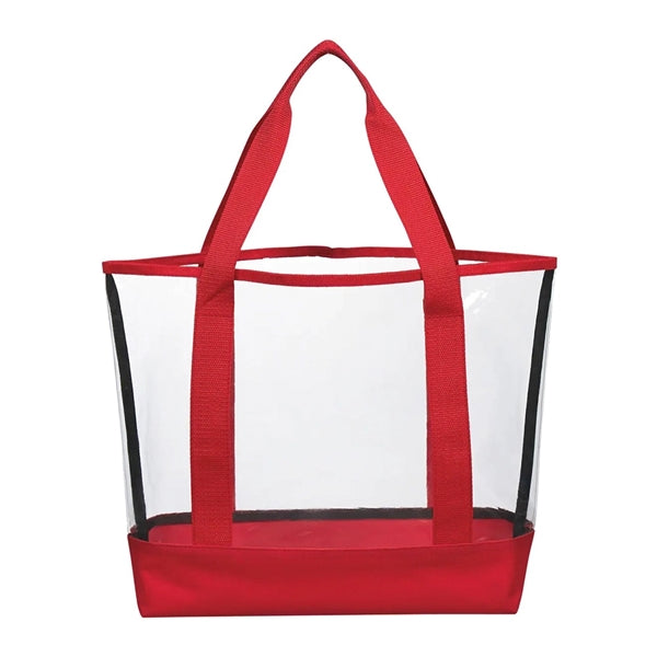 Imprinted Clear Casual Tote Bags