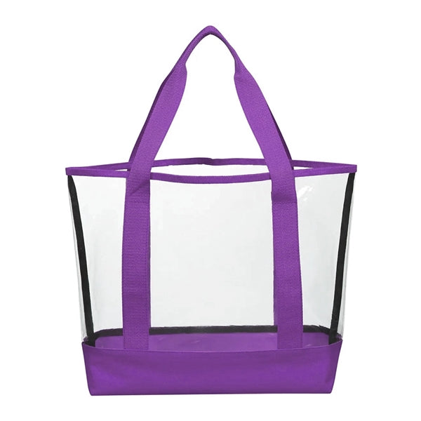 Imprinted Clear Casual Tote Bags