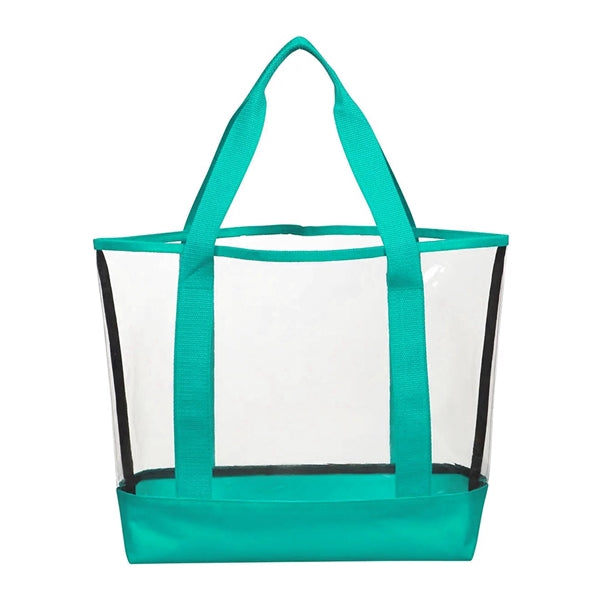 Imprinted Clear Casual Tote Bags