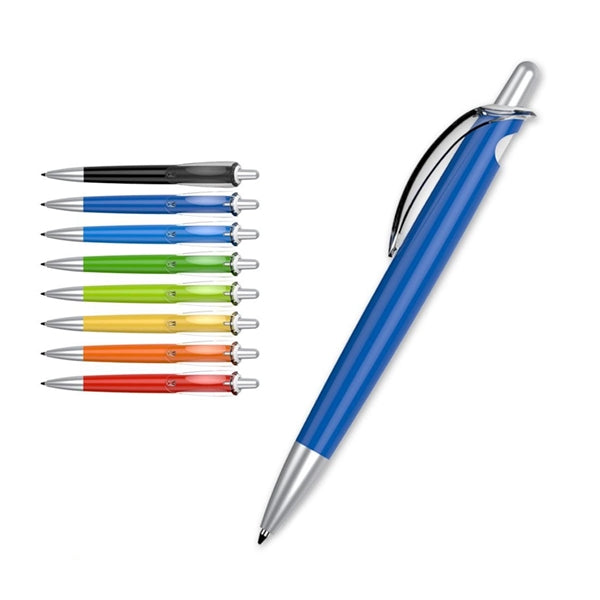 Plastic Pen with Transparent Clip