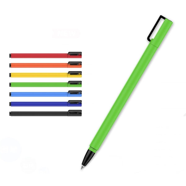 Slender Plastic Pen with Cap