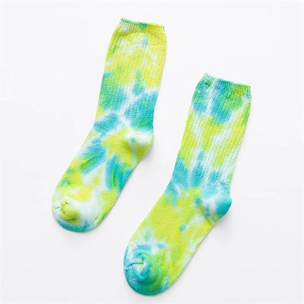 Tie Dye Crew Socks