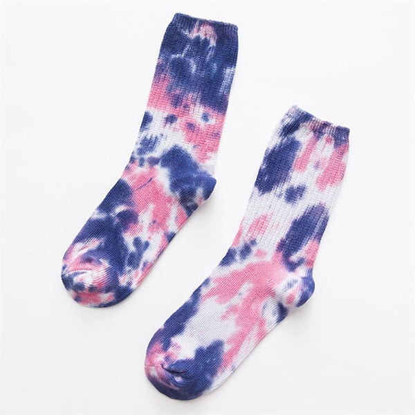 Tie Dye Crew Socks