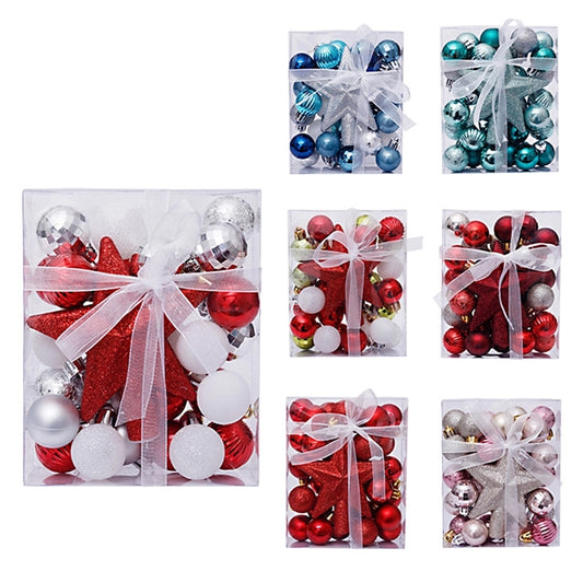 30 Christmas Ball Tree Top Star Gift Box Set