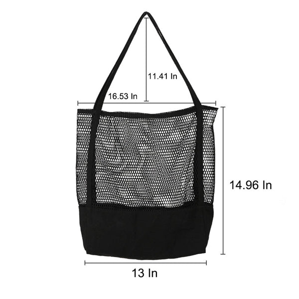 Canvas Grocery Mesh Shopping Tote Bags
