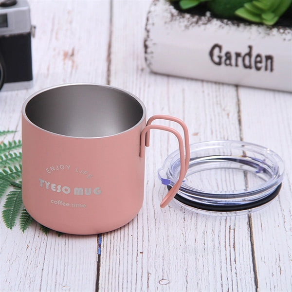 12oz Stainless Steel Insulated Travel Coffee Mug with Handle