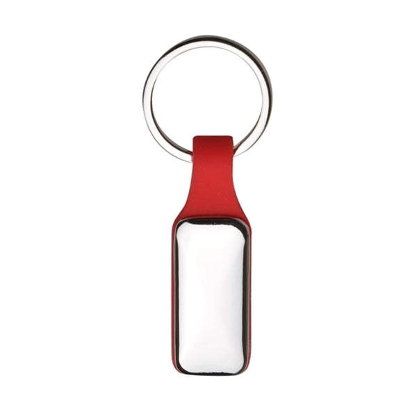 Silicone Strap Metal Keychain