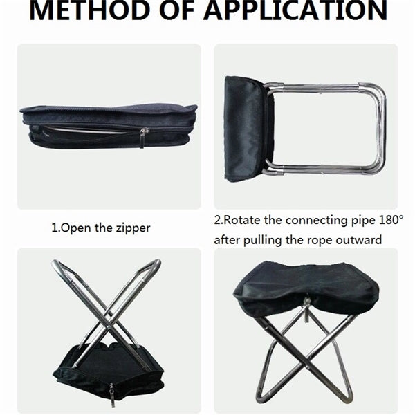 Outdoor Handbag Folding Stool Chair