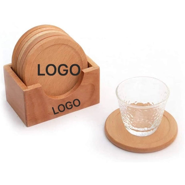 Wood Coaster Set