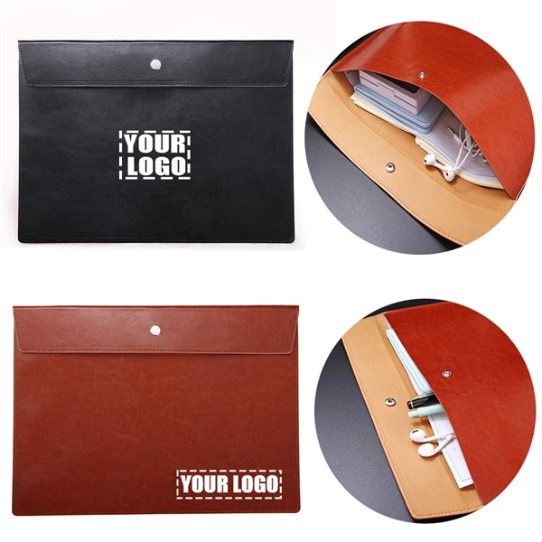 Leather A4 File Folder Envelope Document Holder
