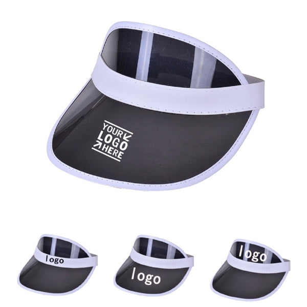 Transparent PVC Poker Sun Visor Cap