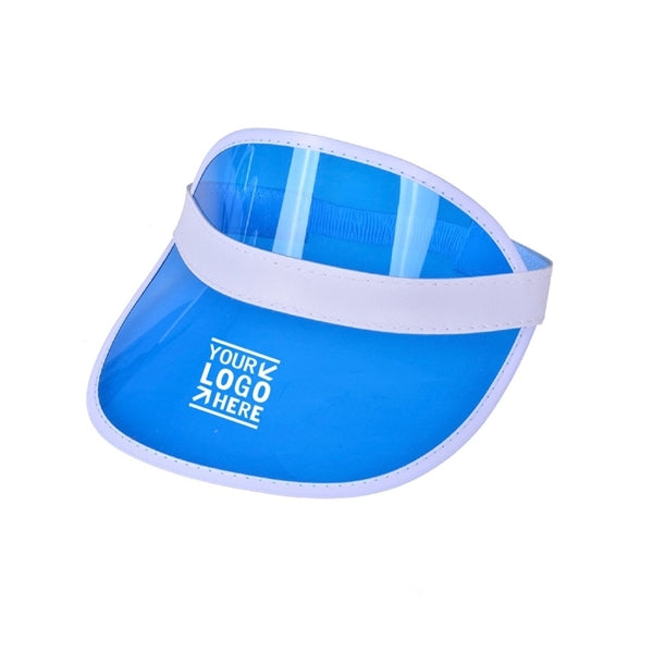 Transparent PVC Poker Sun Visor Cap