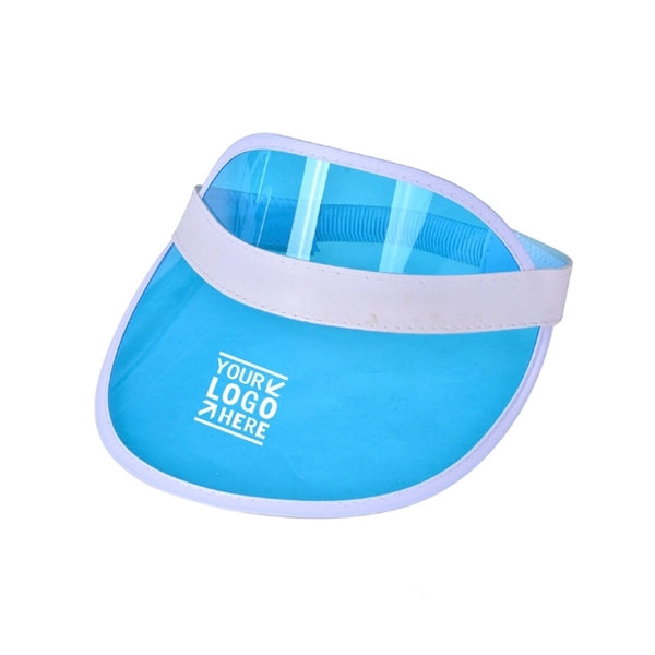 Transparent PVC Poker Sun Visor Cap