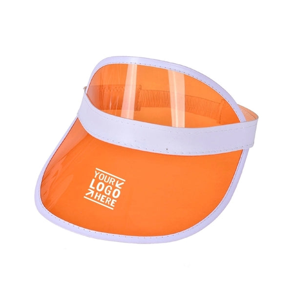 Transparent PVC Poker Sun Visor Cap