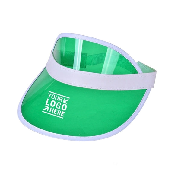 Transparent PVC Poker Sun Visor Cap