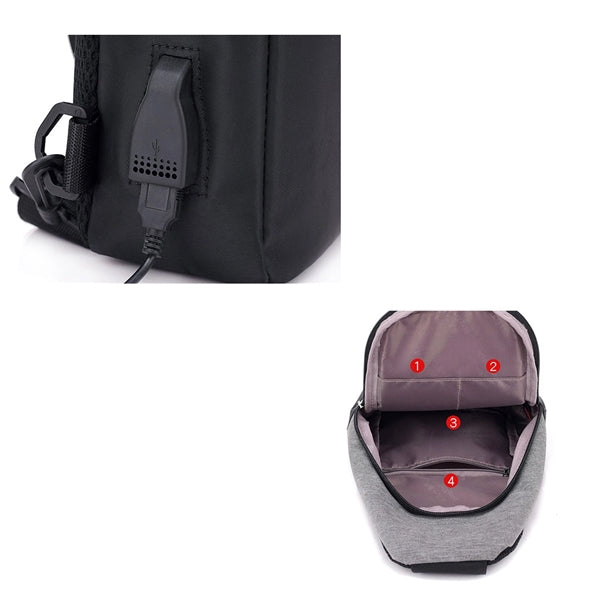 Sling Bag with USB Cable