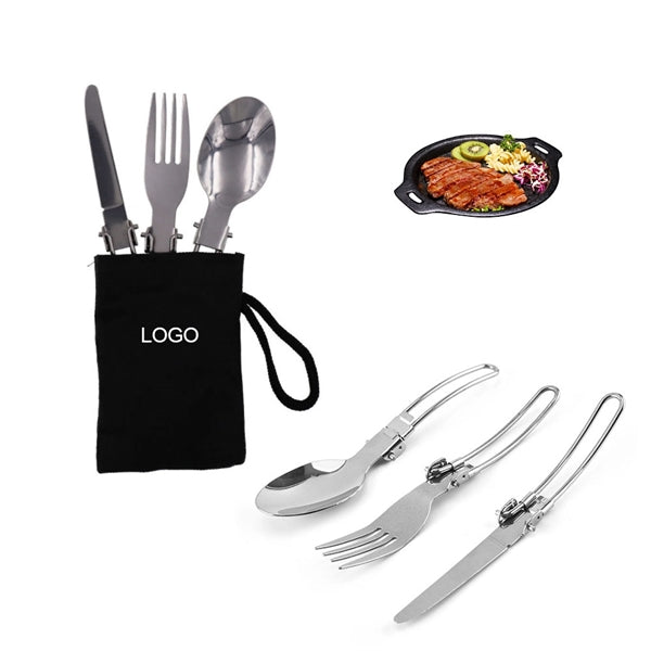 Portable Stainless Steel Tableware 3pcs