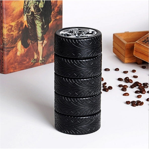 Tyre Tire Coffee Tea Mug Stainless Steel Interior Cup