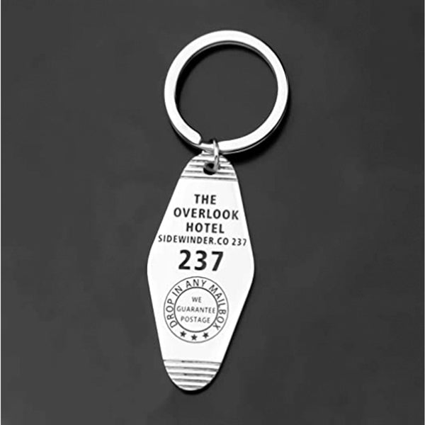 Keychain Hand Stamped Key Tag Hotel Motel Keytag