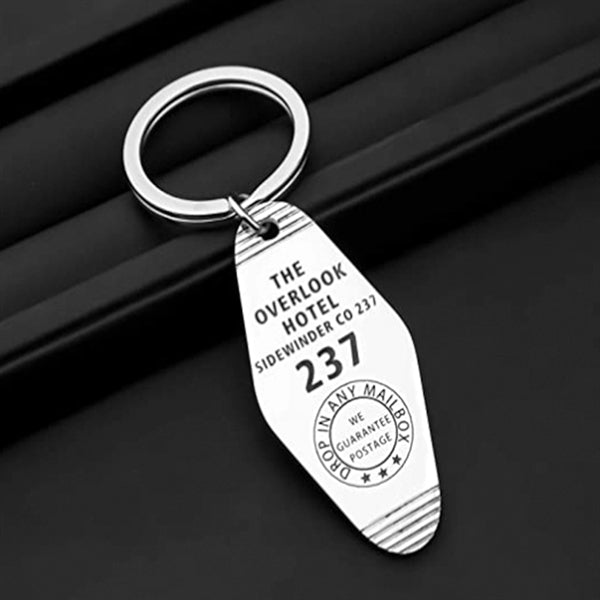 Keychain Hand Stamped Key Tag Hotel Motel Keytag