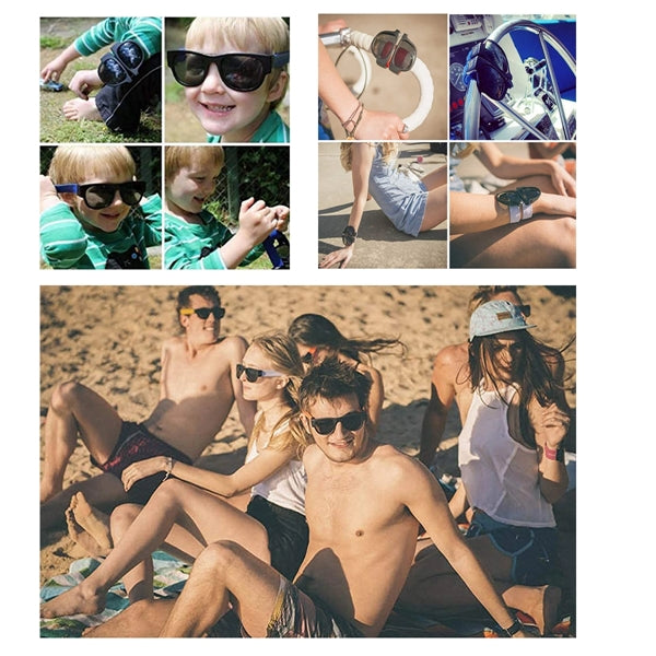 Siicone Wristband Slap Folding Sunglasses