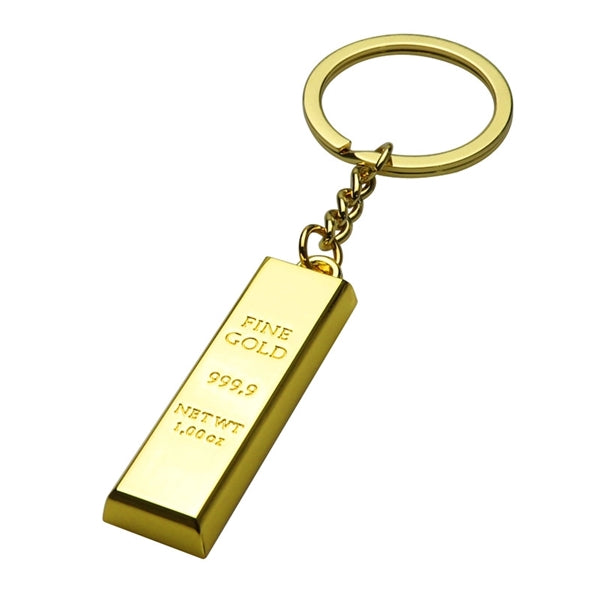 Gold bullion keychain