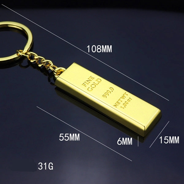 Gold bullion keychain