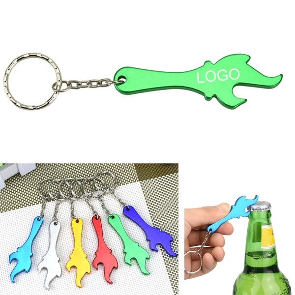 Torch Shape Bottle Opener Keychain