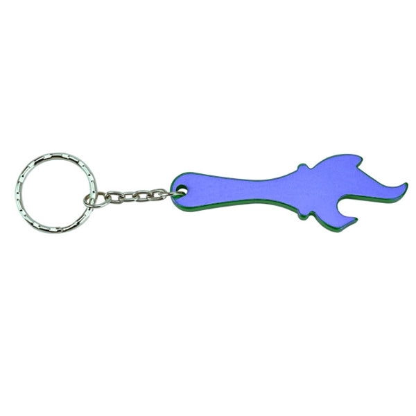 Torch Shape Bottle Opener Keychain