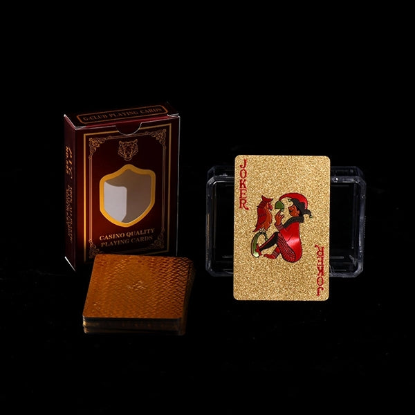 Gold PVC Playing Card