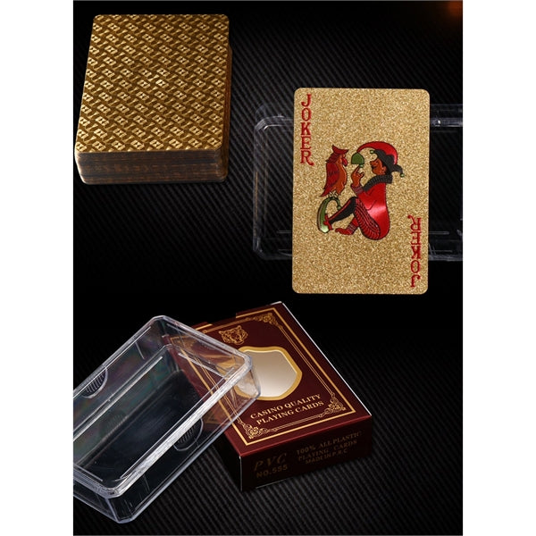 Gold PVC Playing Card