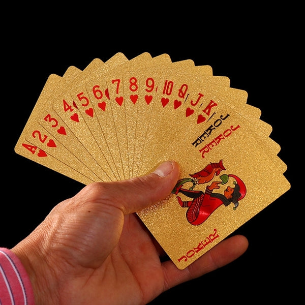 Gold PVC Playing Card