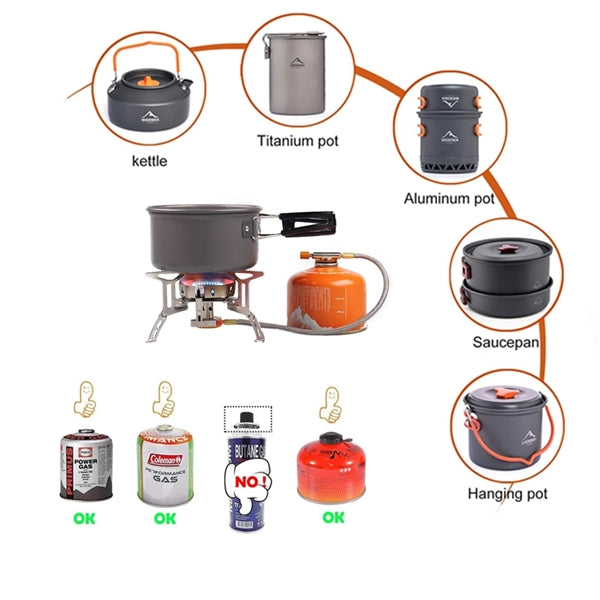 Windproof Gas Burner Camping Stove